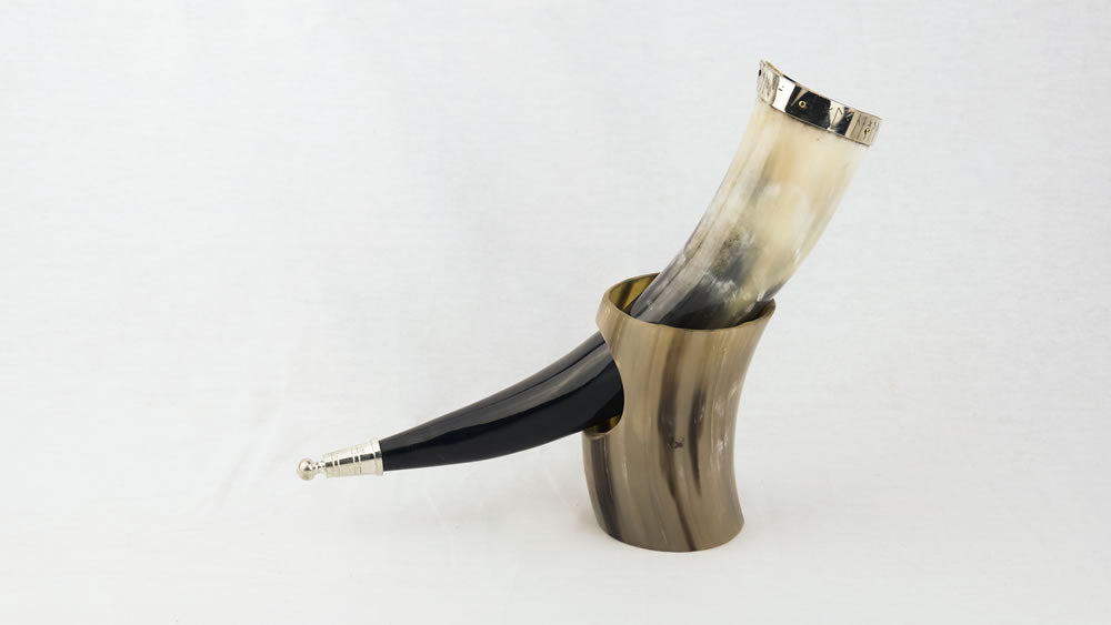 Viking Runes Horn with All Accessories