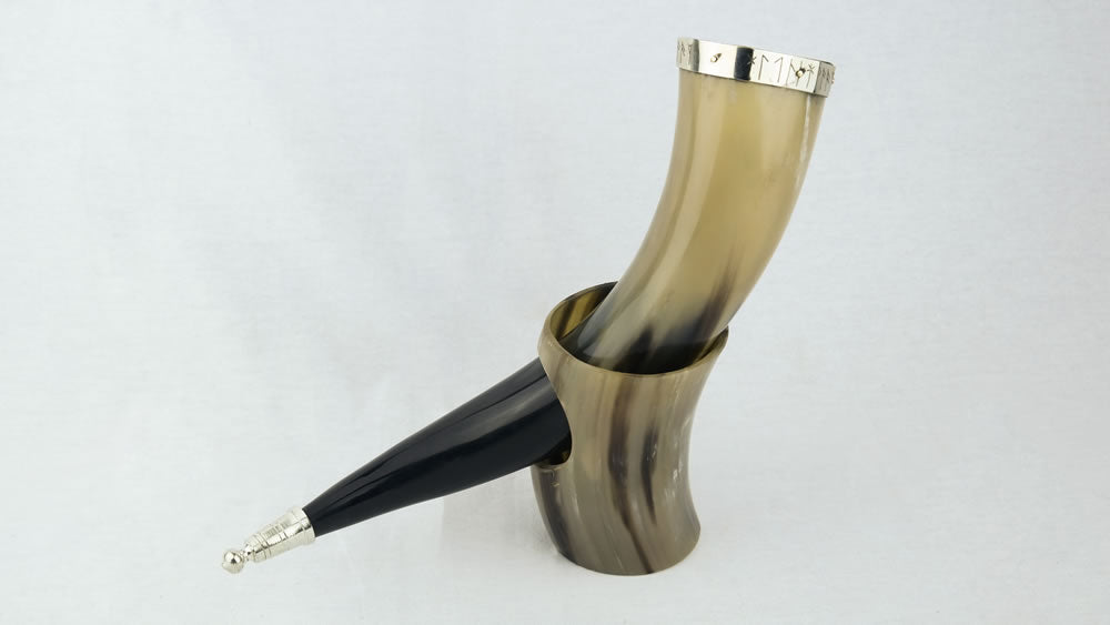 Viking Runes Horn with All Accessories