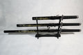 Set of 3 Golden Dragon Samurai Swords on Stand