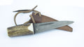 Genuine Stag Antler Sgian Dubh Straight (Damascus Steel)