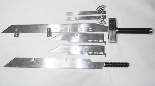 Metal Multi Blade Sword