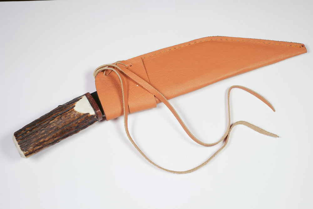 Large Scramsax, Genuine Stag Handle, Stainless Steel Blade
