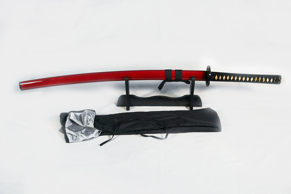 'Shogun's Red Rage' Katana with 1095 Makuri Lamination