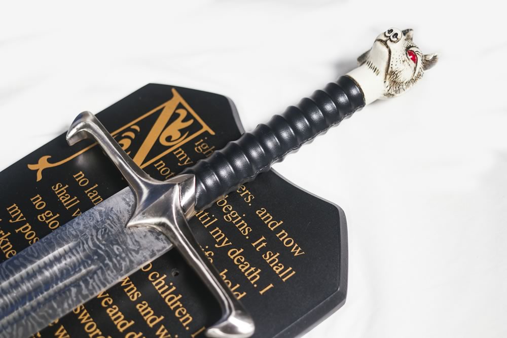 Direwolf Book Sword in Damascus