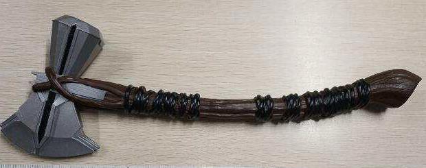 Small Resin Axe with Stand