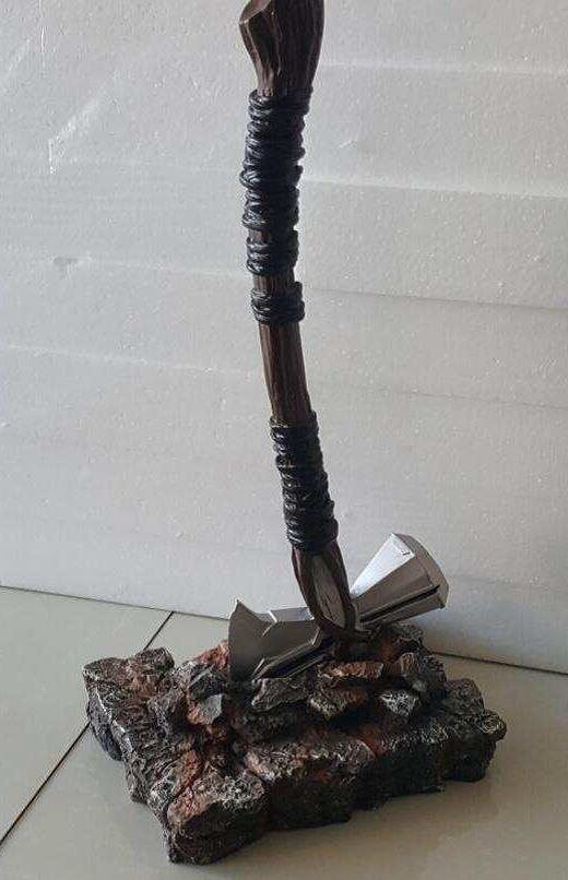 Large Resin Axe with Stand