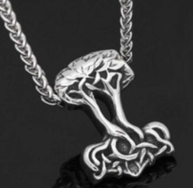 Tree of Life Mjolnir in Viking Pouch