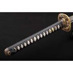 ‘Kōyō’ Handforged Katana in 1095 Clay Tempered Tsuba 2