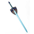 Blue sword with Striped Green Handle