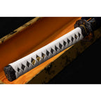 Handmade Ghost Katana with Clay Tempering