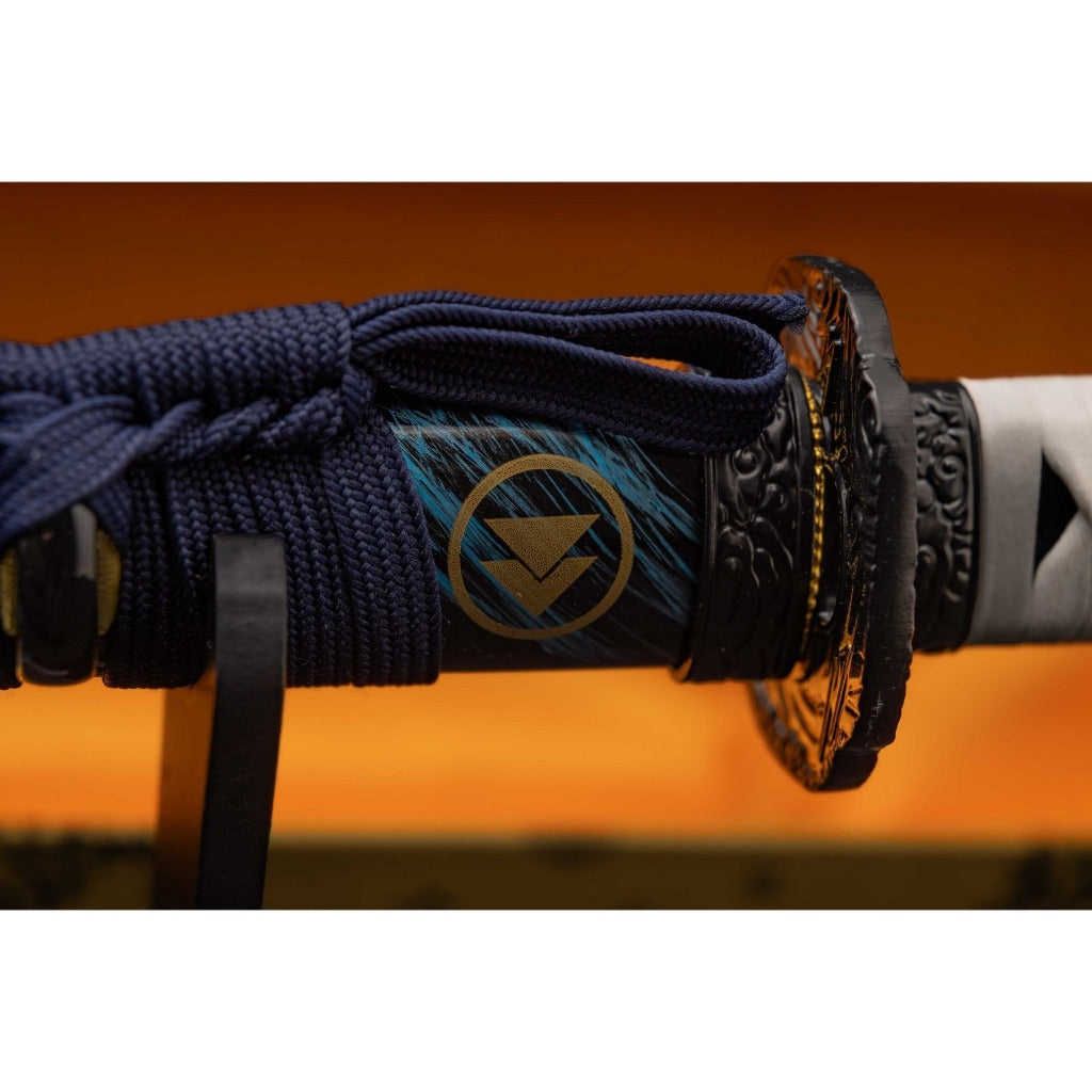 Handmade Ghost Katana with Clay Tempering