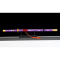 Purple with Green and Grey Blade Metal Sword