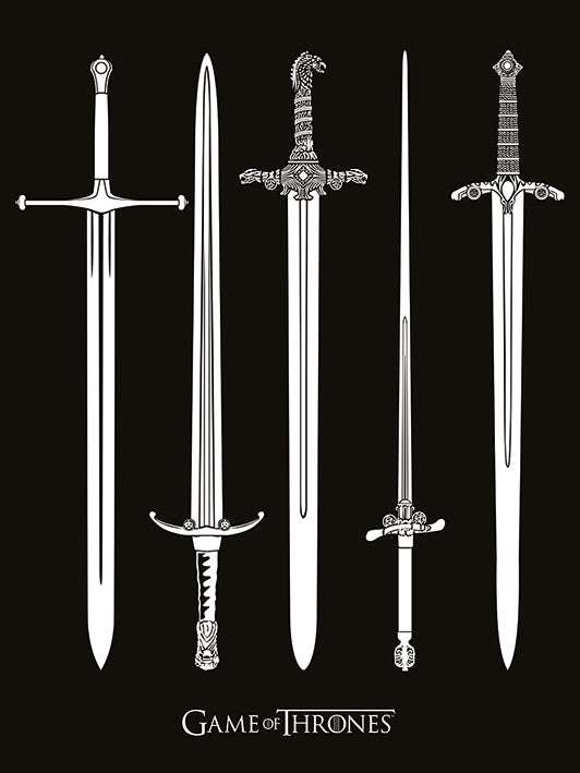 Game of Thrones Swords Canvas