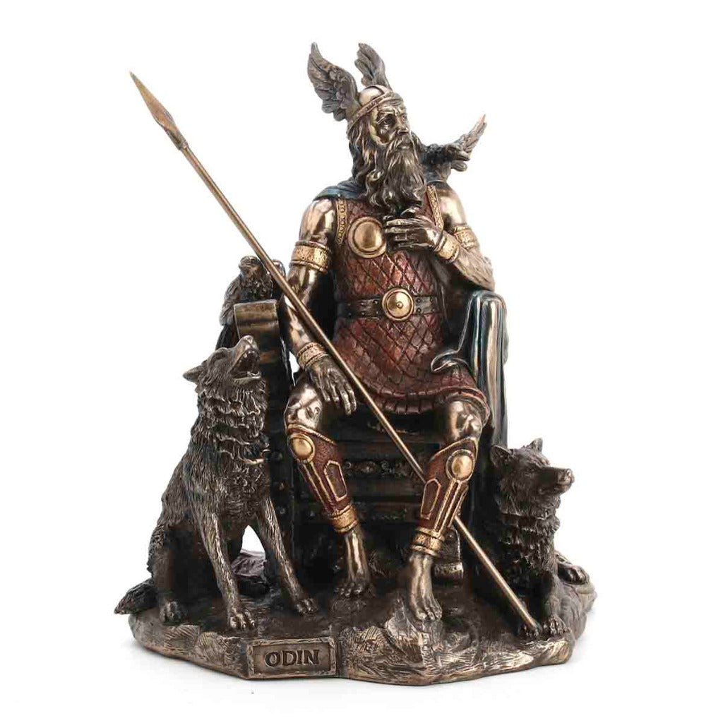 Odin Sitting with Wolves and Crows