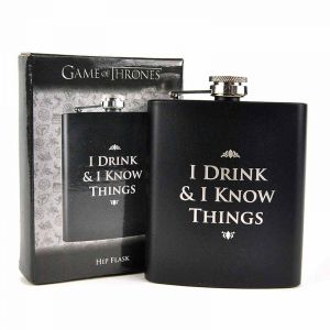 I Drink and I Know Things Hip Flask