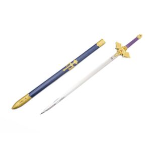 Blue Sword with Gold Crossguard