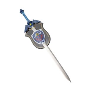 Blue Sword and Shield with Plaque