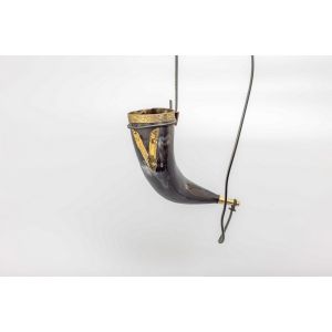 'V' for Viking Drinking Horn with Leather Strap