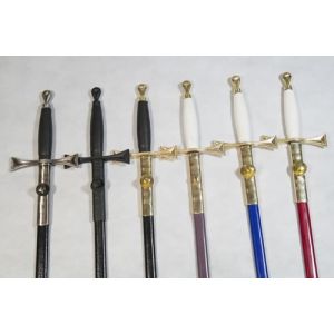  Masonic Sword in Black with Black Fittings
