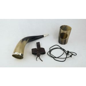 Viking Runes Horn with All Accessories