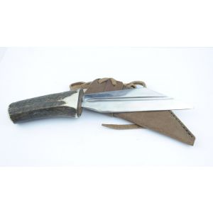 Small Scramsax, Genuine Stag Handle, Stainless Steel Blade
