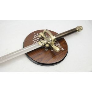 Young Female Assassin Sword on Plaque