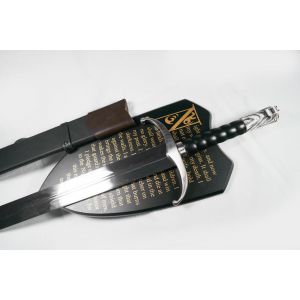 Direwolf sword with Plaque and Sheath