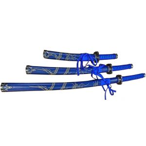 Blue Set of 3 with Dragon (Stainless Steel Blade)