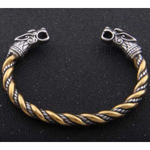 Viking Bracelet Silver/Gold in Viking Pouch