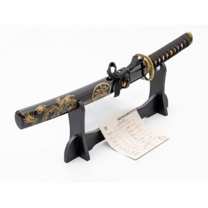 ‘Righteous Dragon’ Handmade Tanto Clay Tempered