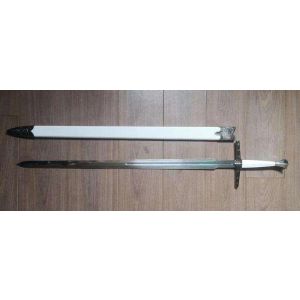 Full Size White Metal Sword