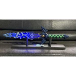 Broken Blue Sword with Light and Voice (Metal handle with Acrylic blade)