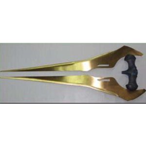 Double Bladed Sword in Metal (Gold)