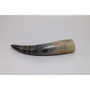 Natural Drinking Horn – World Tree Design