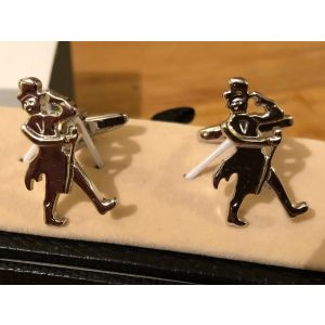 Cufflink Pair in Box 'Top hat and coat tails'