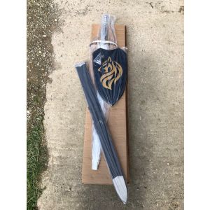 Direwolf Sword with Wolf Wall Plaque and Sheath