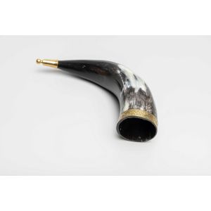 Genuine Natural Horn with Metal Fittings