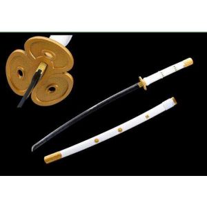 Metal White with Gold Katana