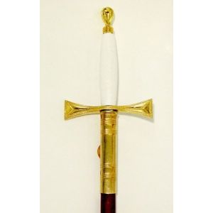 Masonic Sword in Red and Gold