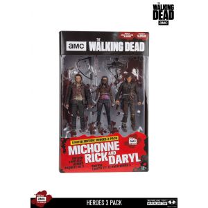 AMC Walking Dead Daryl Rick and Michonne 13cm