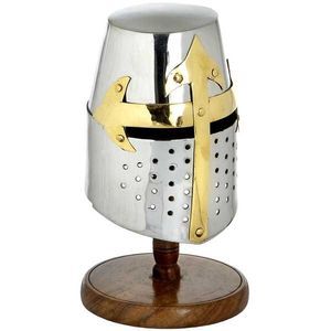 Mini Knights Helmet (crusader) With Stand