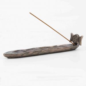Triple Moon Pentagram Incense Holder
