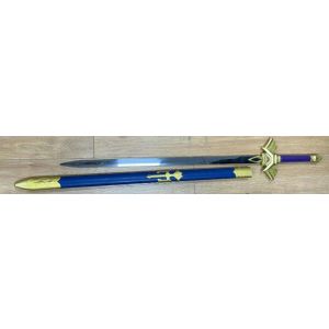 Blue Sword with Gold Crossguard