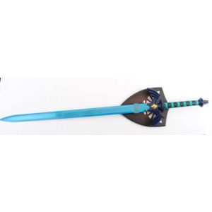 Blue sword with Striped Green Handle